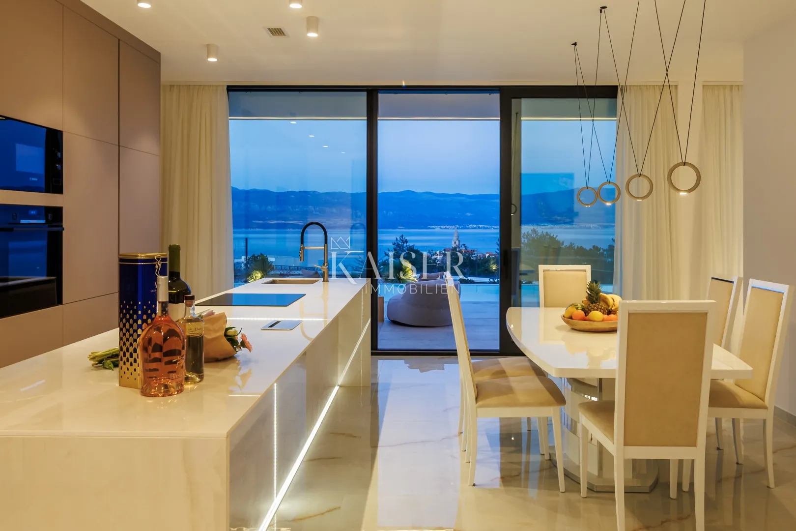 krk, vrbnik - villa 265m2 sa panoramskim pogledom na more - slika 68