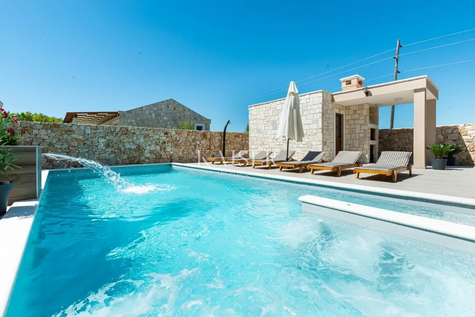 zadar – privlaka, luksuzna kamena vila s bazenom, jacuzzijem i wellness kutkom - slika 42