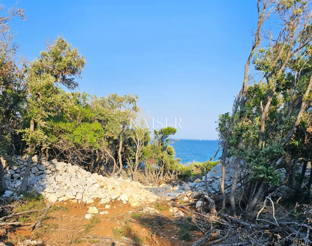otok cres, punta križa, zemljište uz more s prilazom - slika 2