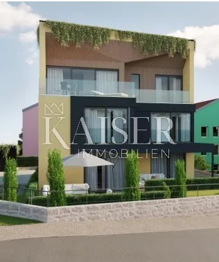 otok krk, krk - dvoetažni stan u izgradnji s pogledom na more 79 m2 - slika 7