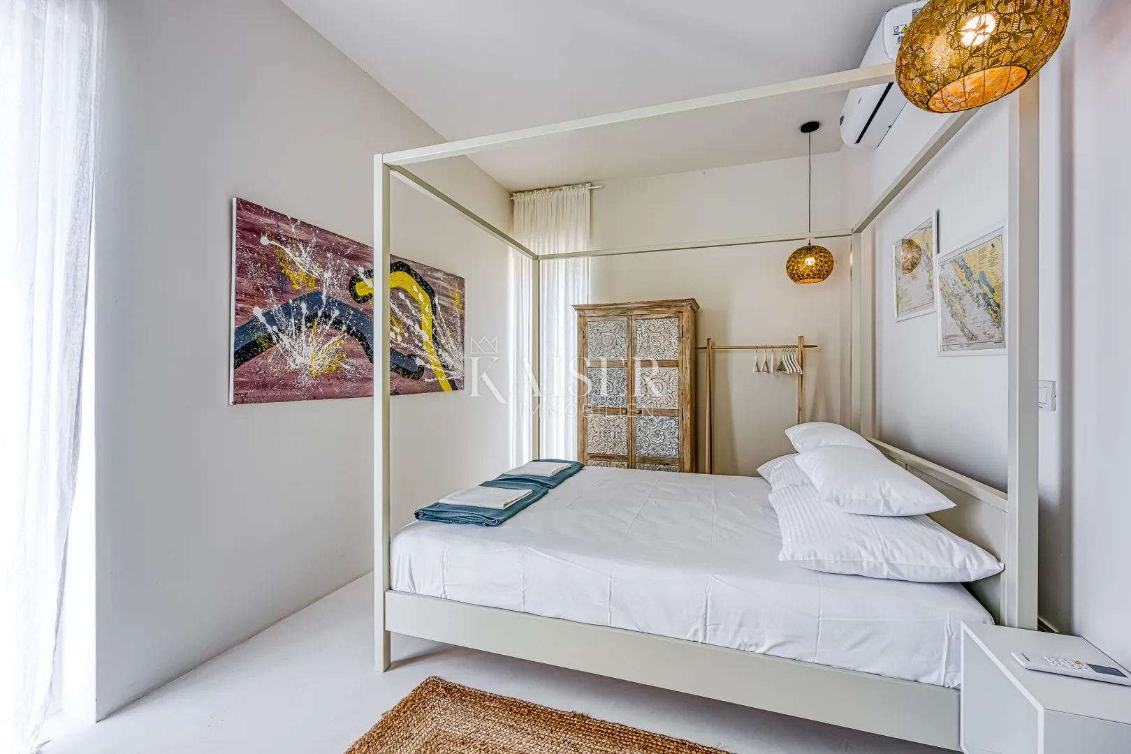 otok krk, okolica krka - predivna vila s pogledom na more, 110 m2 - slika 20