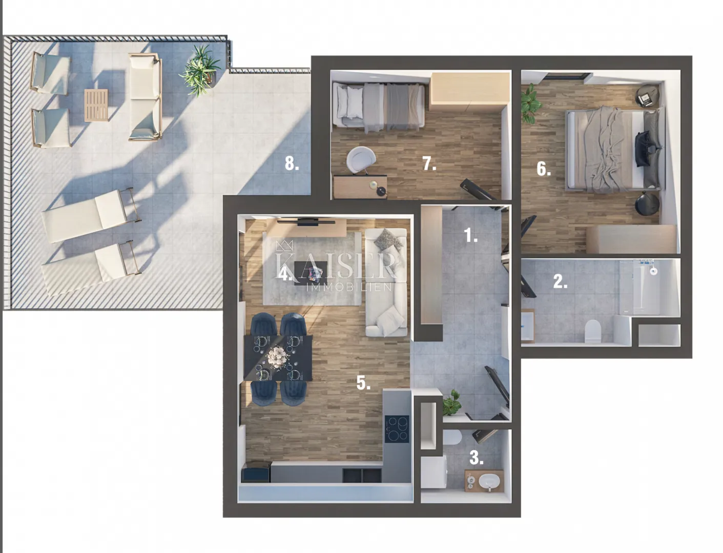 rijeka, martinkovac - predivan stan 66,30m2 - slika 12