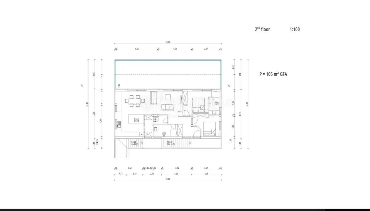 otok rab, banjol- penthouse s panoramskim pogledom - slika 2