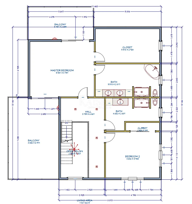 vir, građevinsko zemljište – 591 m² | idejno rješenje moderne vile - slika 12