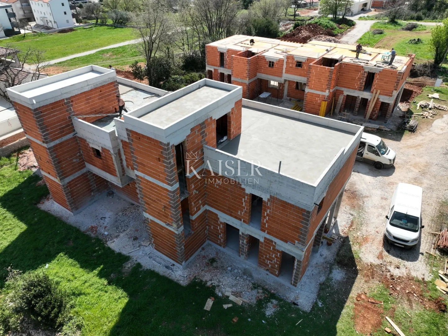 Istra, Medulin- dvojna vila 185m2 s bazenom i pogledom na more