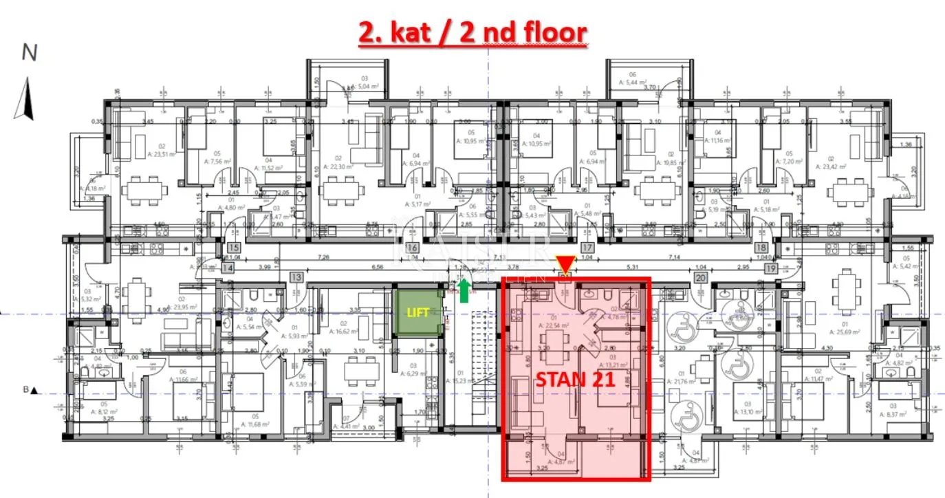 istra, pula- modern jednosoban stan 42m² s balkonom - slika 20