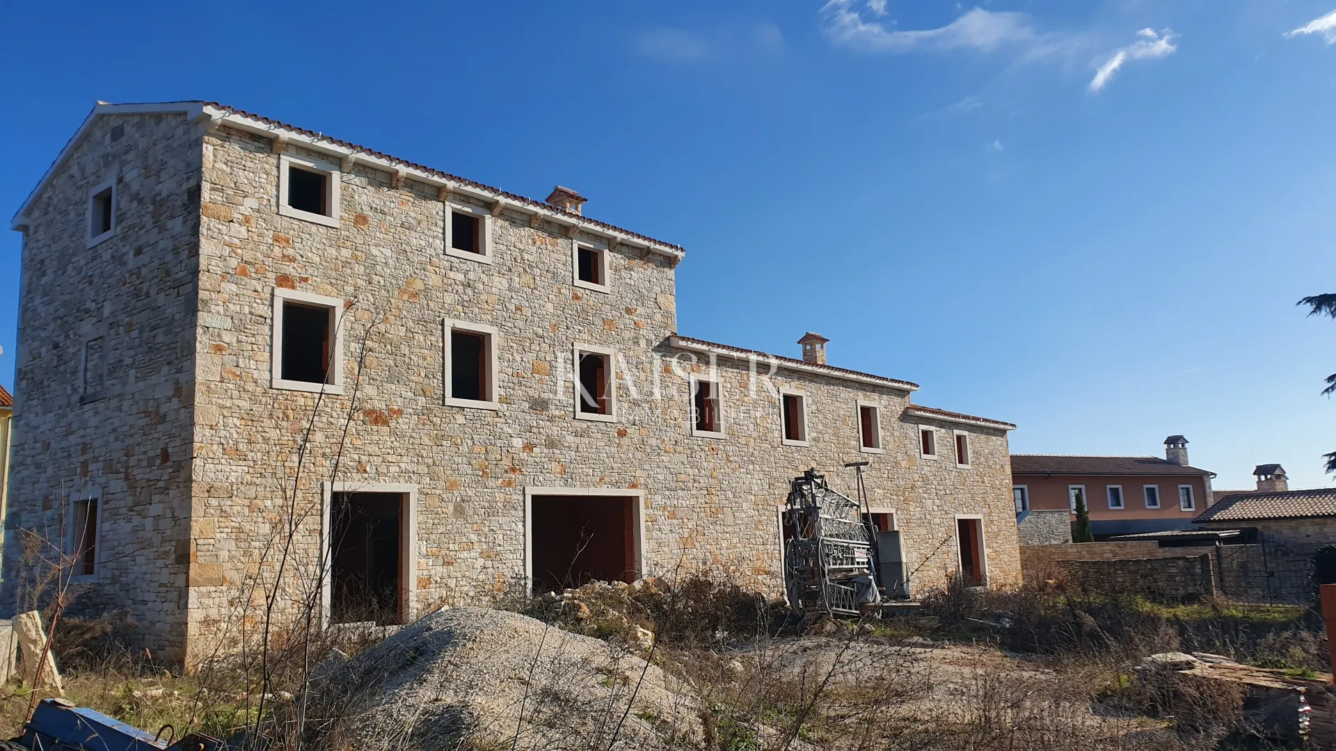 istra - lovreč, kamena roh bau vila pogled more - slika 3