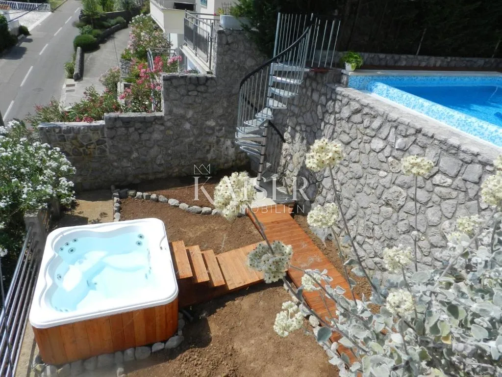 lovran, liganj – kuća s 3 stana, bazenom i pogledom na more - slika 14