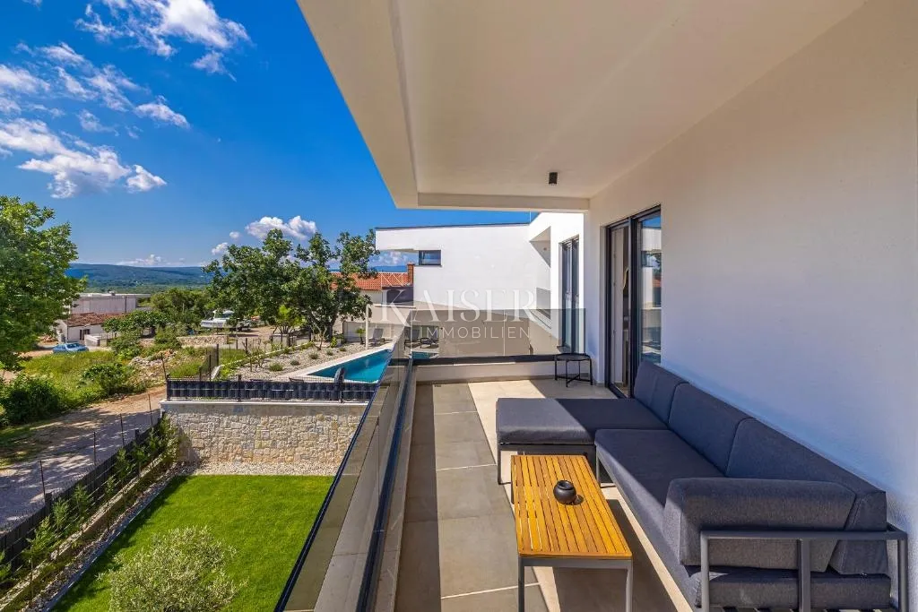 otok krk, omišalj - luksuzna dvojna kuća 204m2 - slika 25