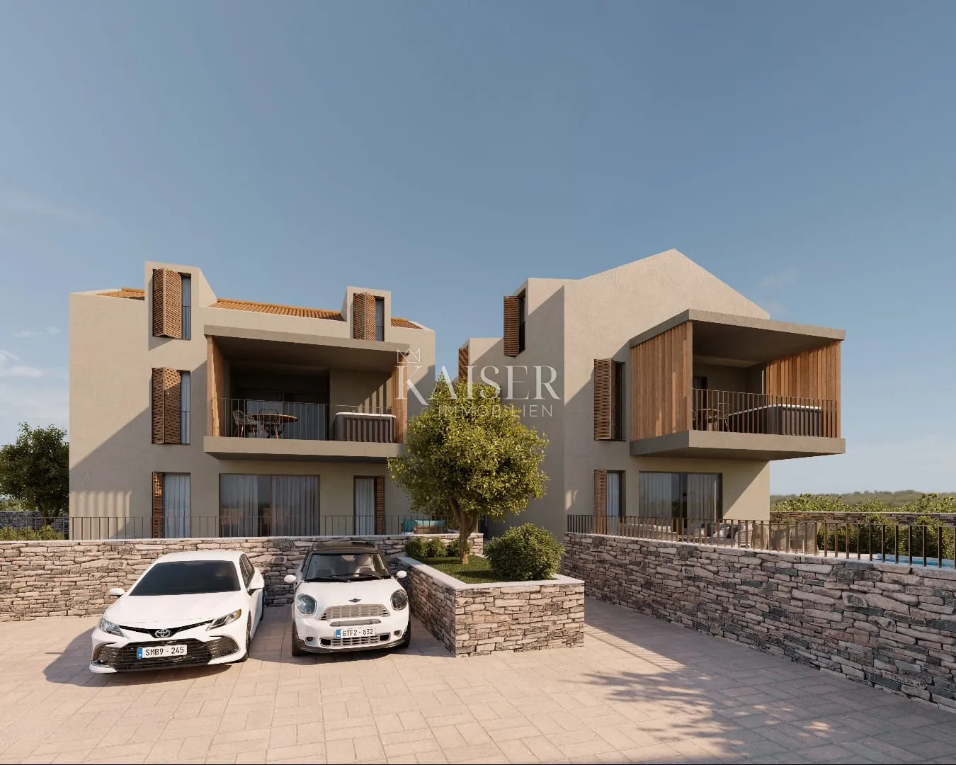 istra - višnjan, građevinsko zemljište sa projektom za stanove pogled more - slika 7