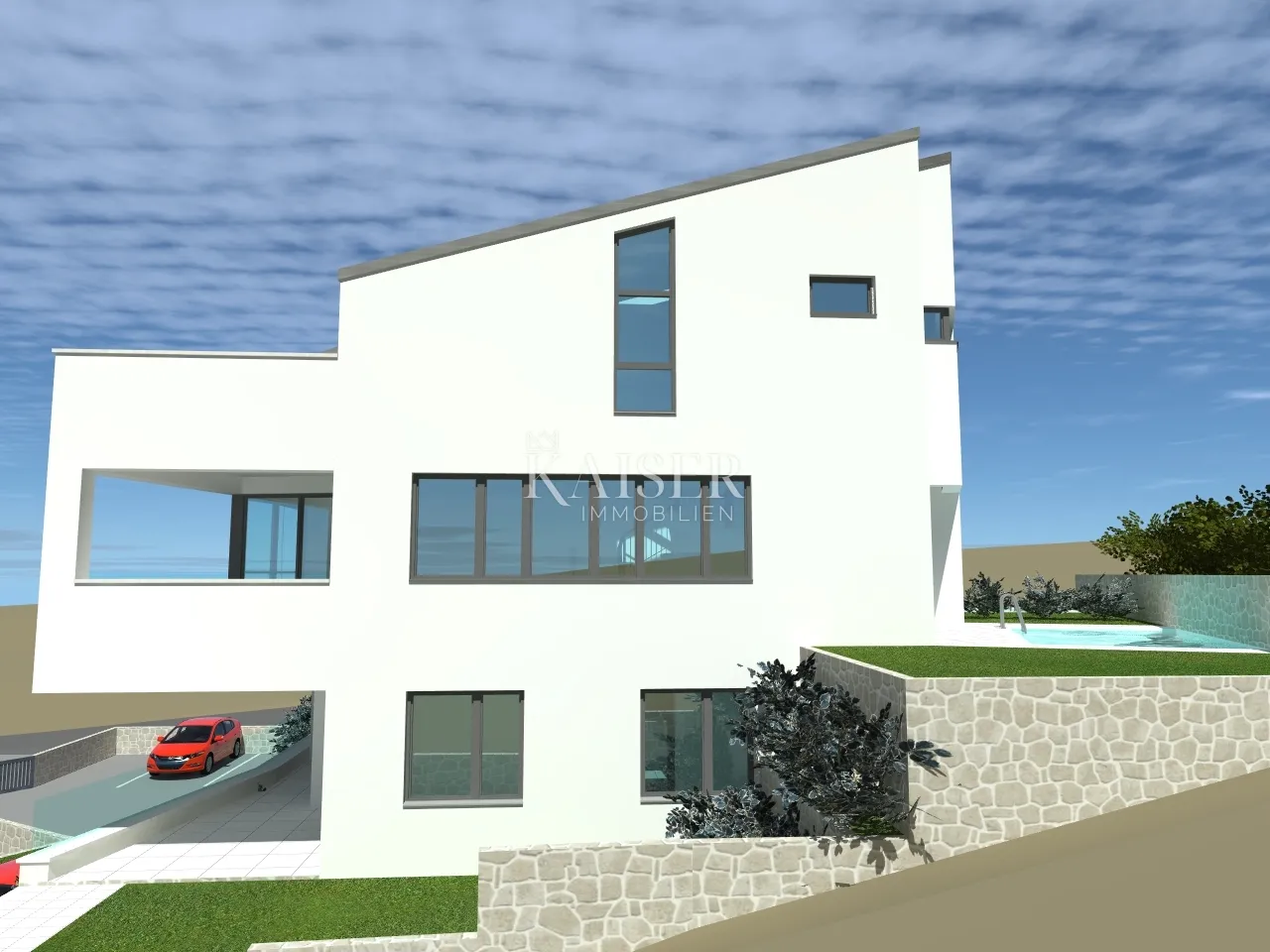 otok krk, punat - zemljište 914 m2 sa projektom - slika 10