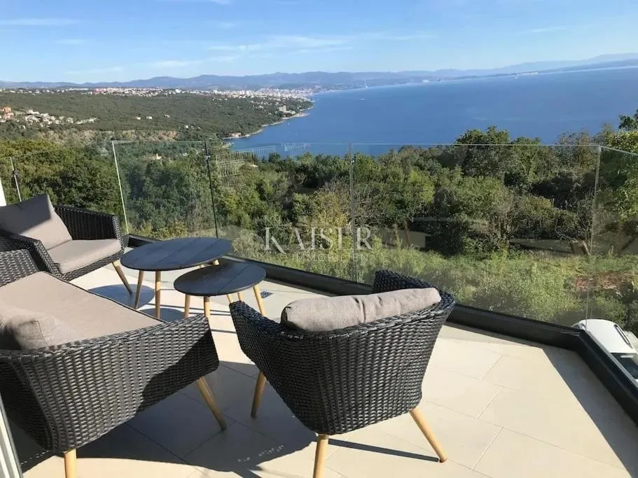 opatija,pobri, trosoban stan u novogradnji s terasom i prekrasnim pogledom na kvarner - slika 3