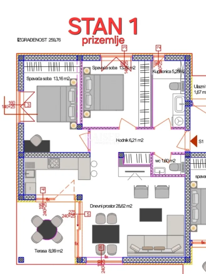 istra - poreč, stan u prizemlju 3 km od mora - slika 7
