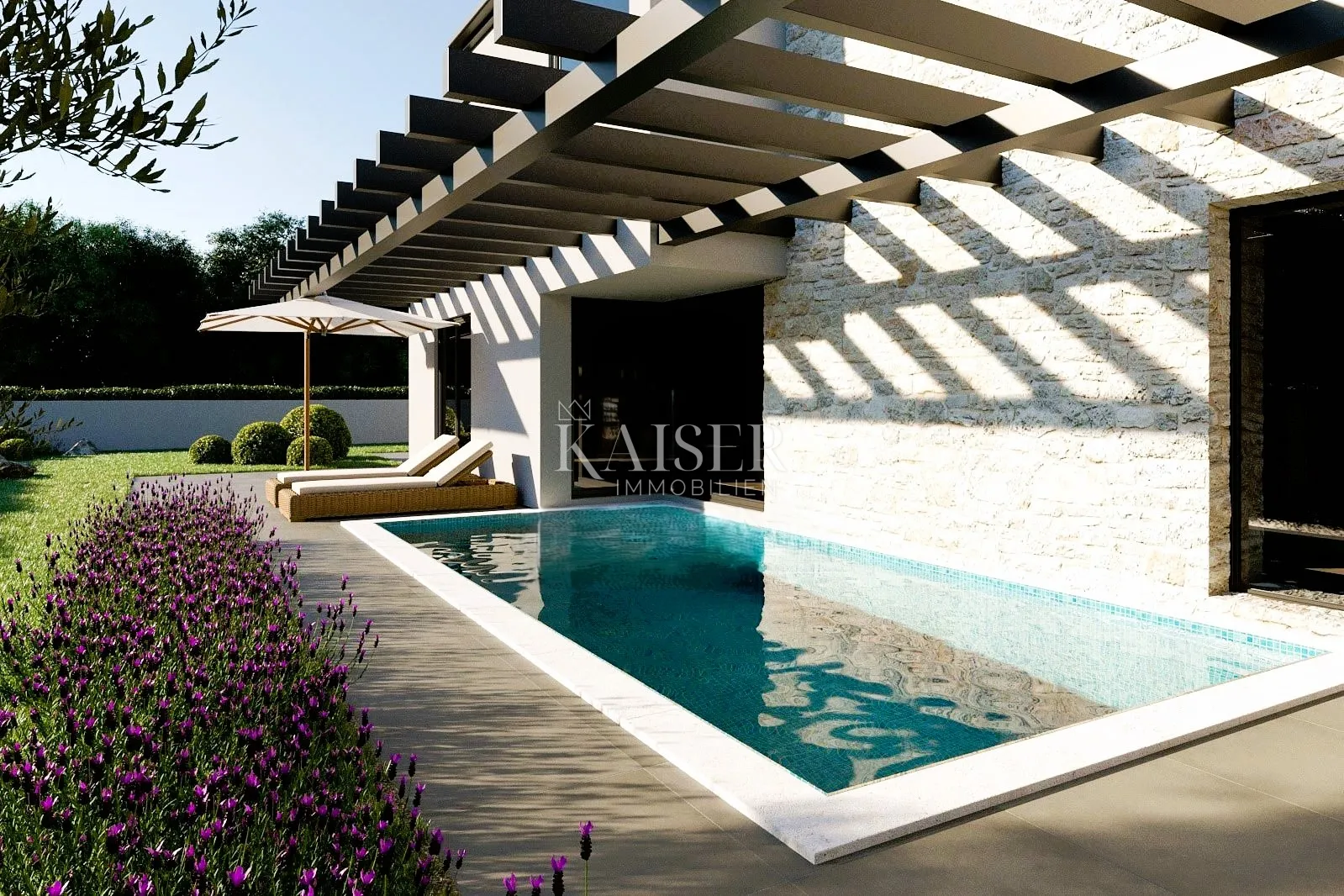 istra, pula- moderna dvojna kuća 170m2 s bazenom - slika 2