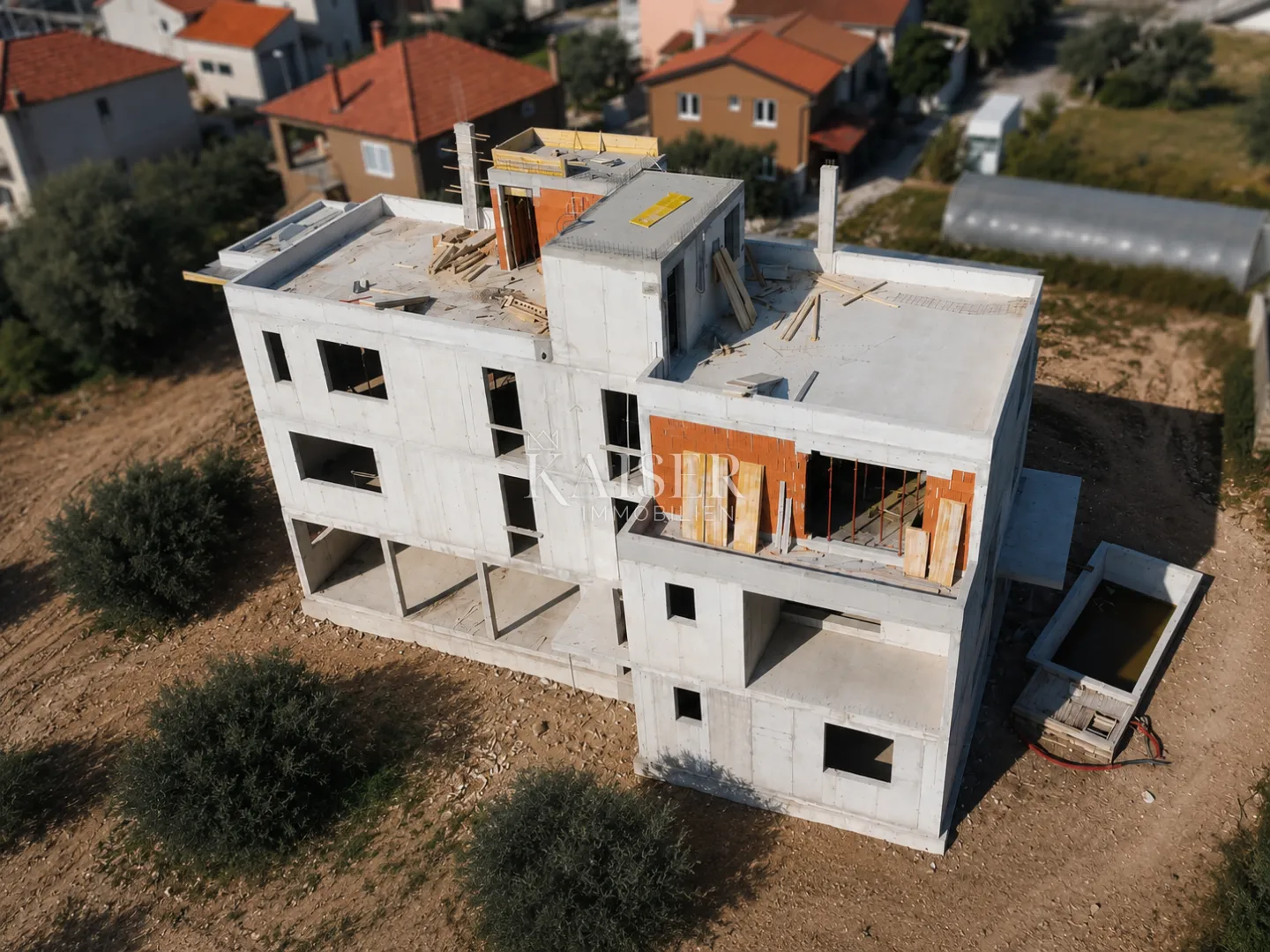 pakoštane – jednosoban stan s privatnom krovnom terasom, pogledom na more i garažnim mjestom, 300 m od plaže - slika 16