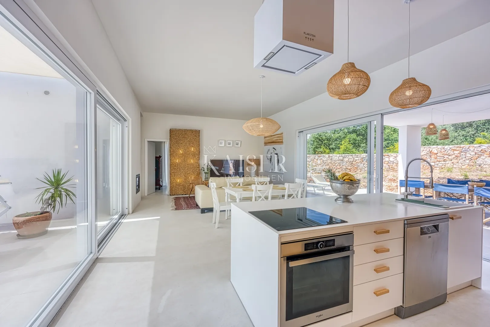 otok krk, okolica krka - predivna vila s pogledom na more, 110 m2 - slika 10