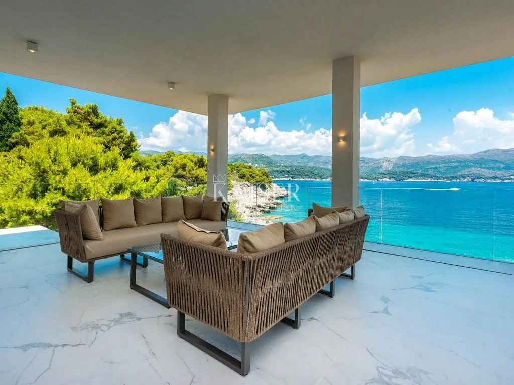 dubrovnik, otok koločep - jedinstvena moderna vila uz more s privatnim ulazom na plažu - slika 3