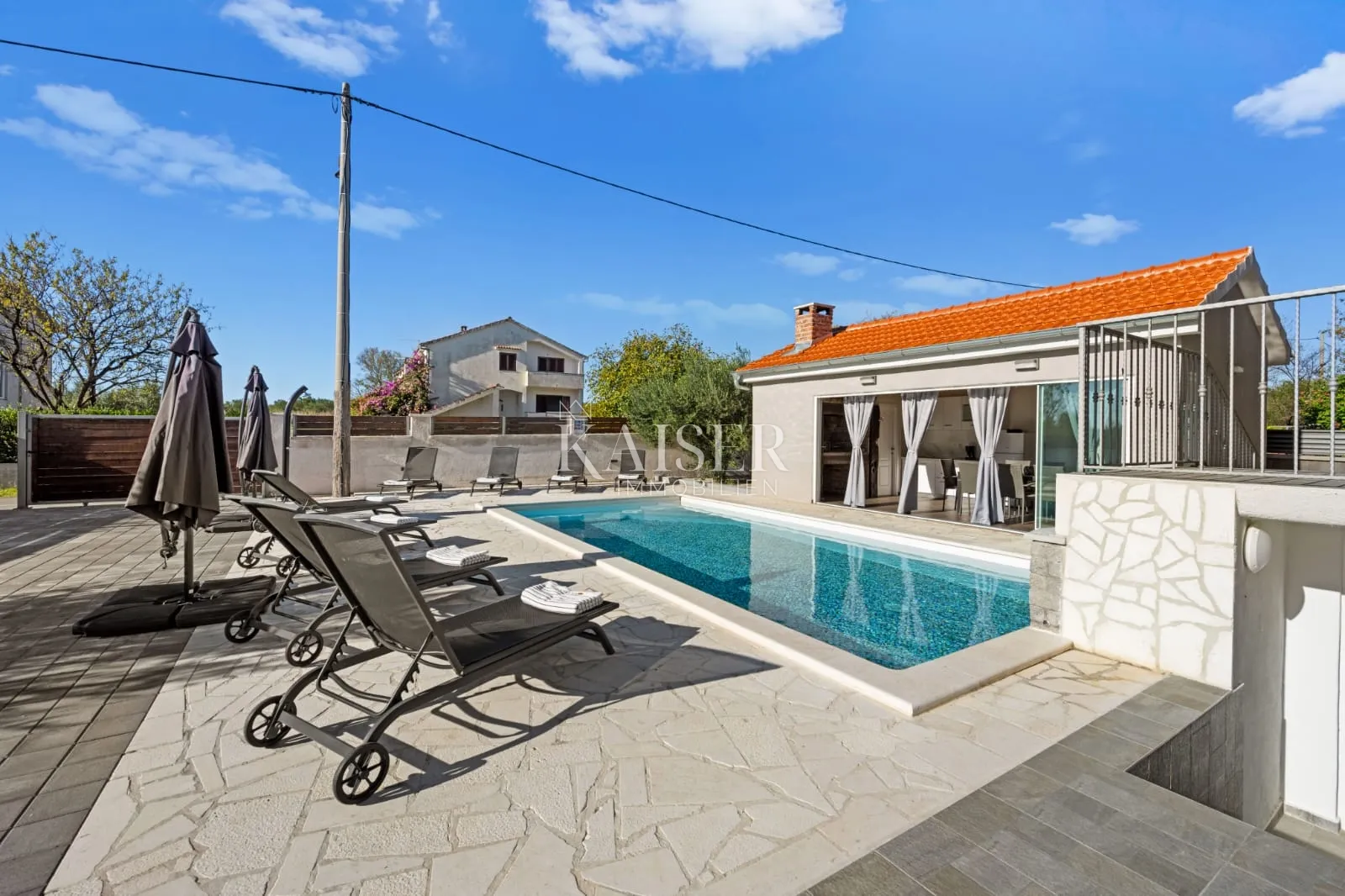 biograd, okolica - kuća sa bazenom, 145m2 - slika 24
