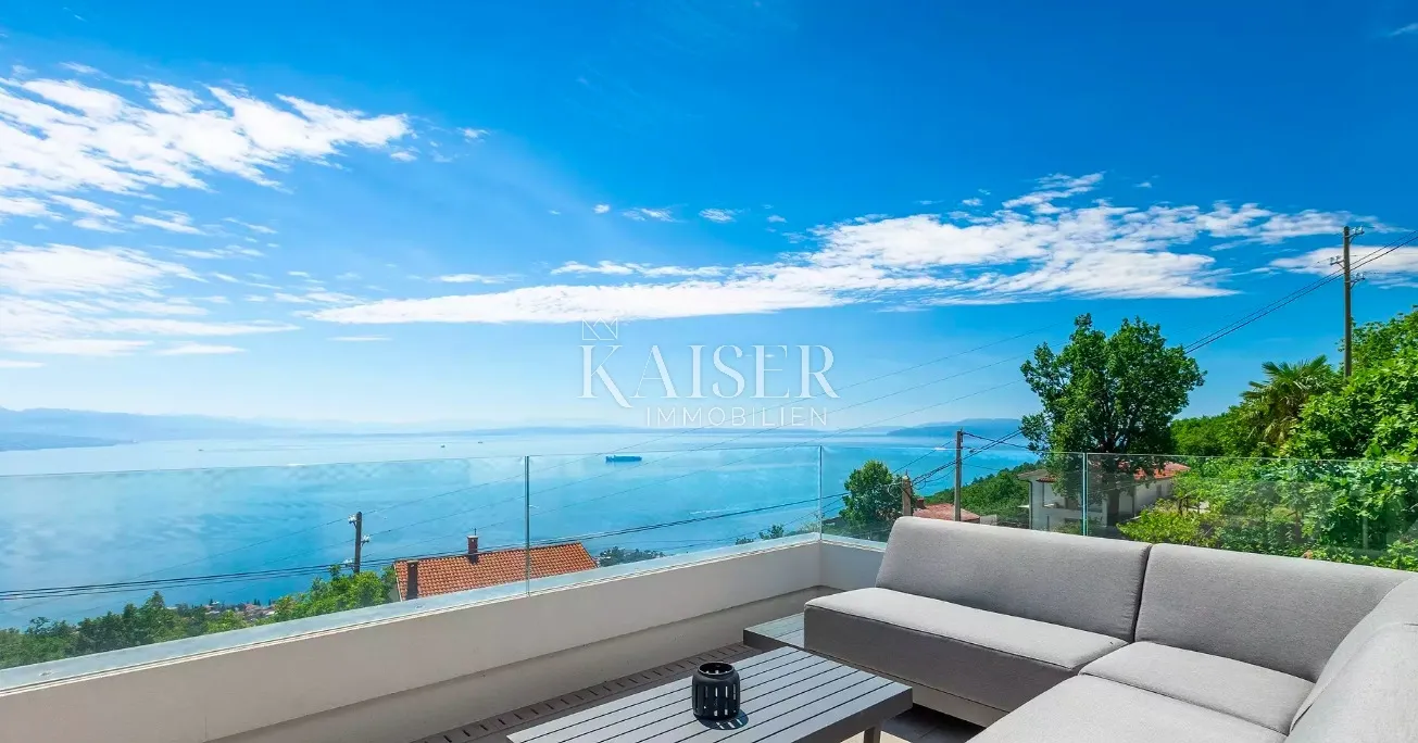 opatija, bregi – moderna vila 255m2 s bazenom i fantastičnim pogledom na opatiju - slika 15
