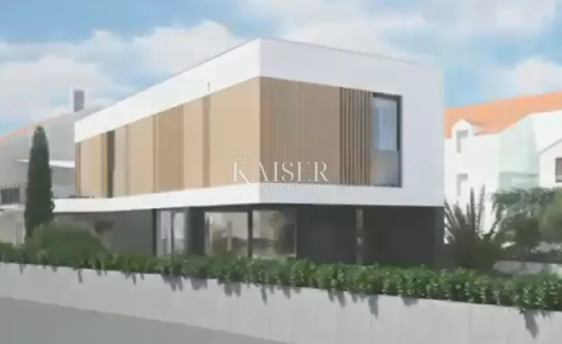 vodice - projekt-luksuzna moderna vila s bazenom i garažom 300 metara od mora - slika 16