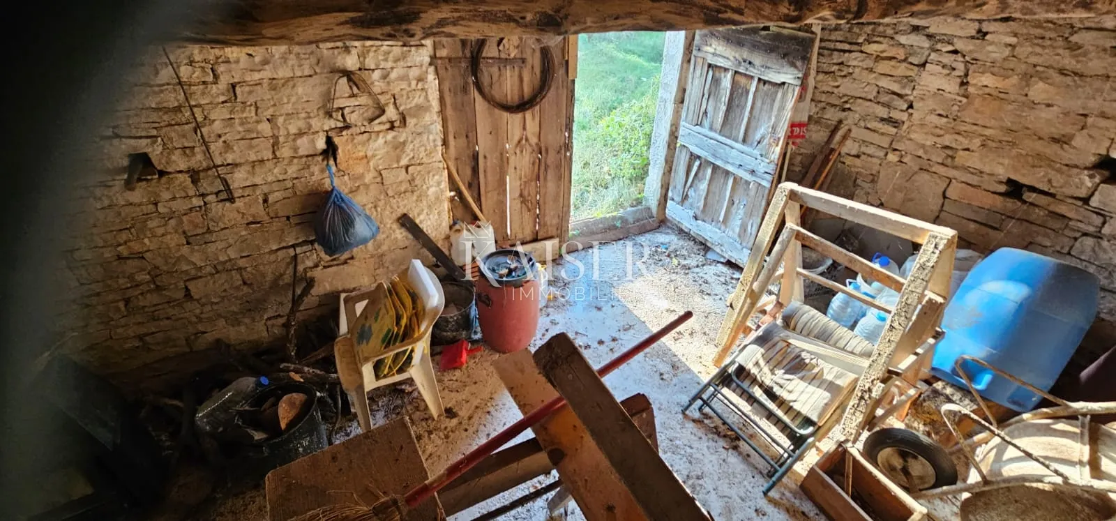 istra, oprtalj - građevinsko zemljište 4500 m2 s dvije kamene kuće - slika 5