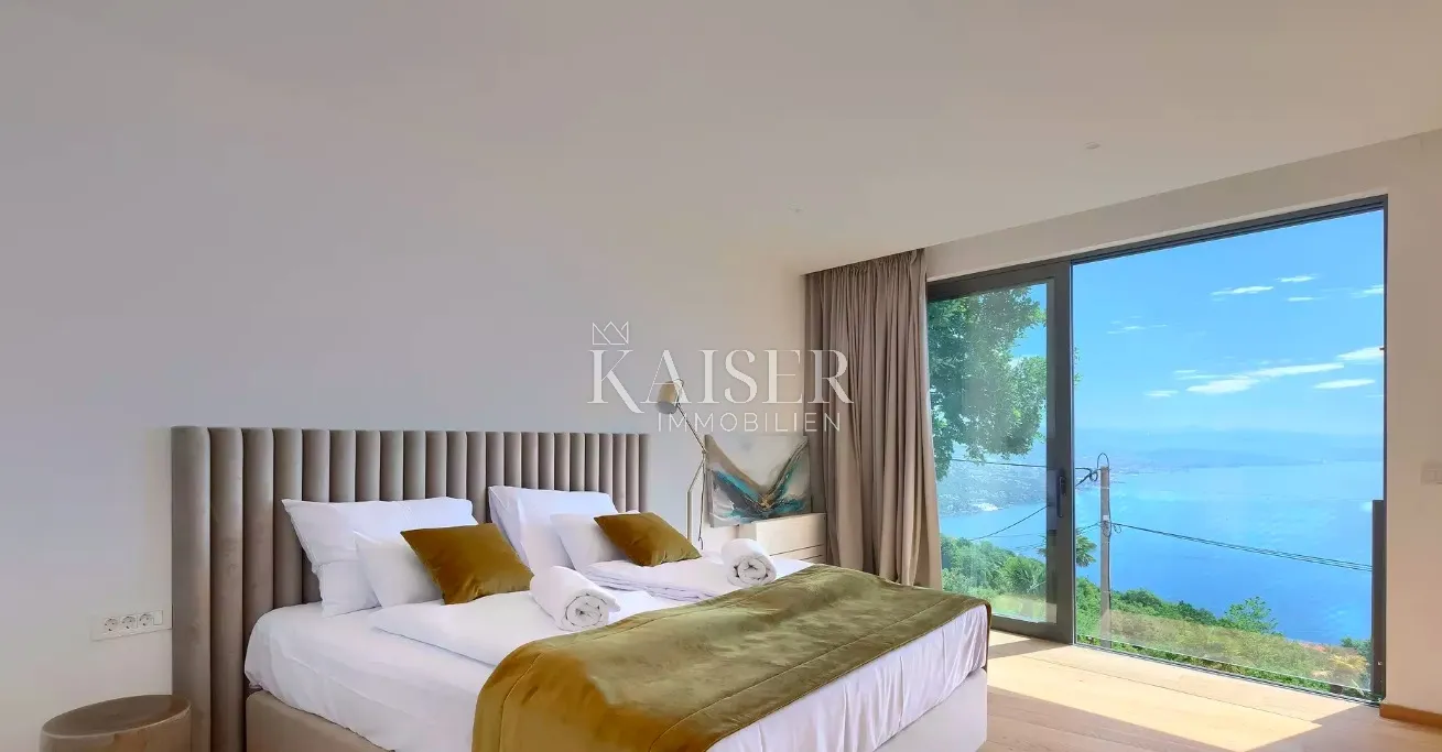 opatija, bregi – moderna vila 255m2 s bazenom i fantastičnim pogledom na opatiju - slika 9