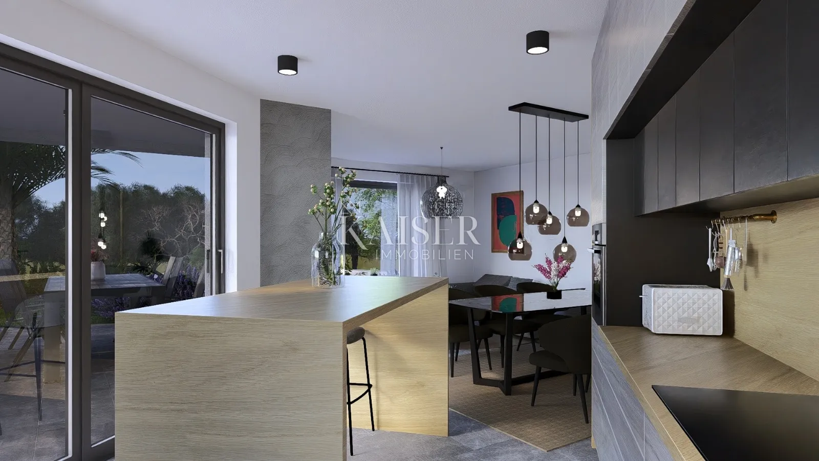otok krk, vrbnik -luksuzan stan 100m2 blizu mora - slika 4