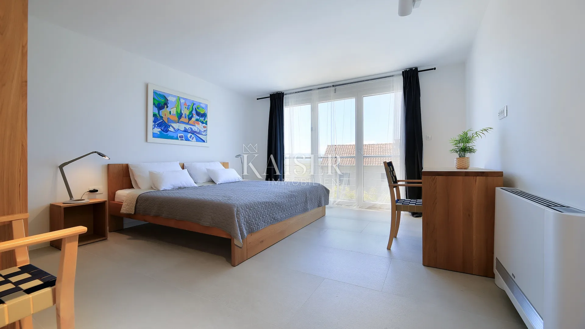 otok krk, malinska- moderna vila 200m2 s bazenom i pogledom na more - slika 13