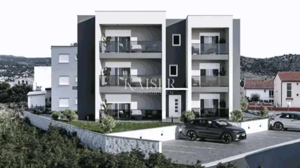 Rogoznica, Šibenik -Moderan dvoosoban apartman s lođom u novogradnji