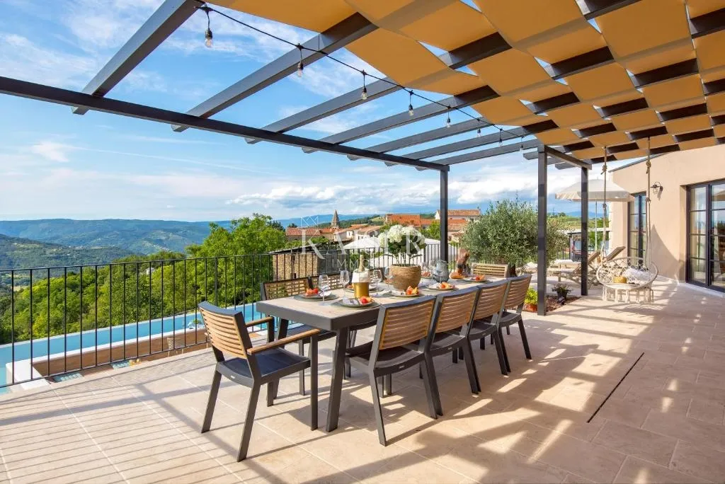 istra, motovun – luksuzna vila s infinity bazenom i očaravajućim pogledom u srcu istre - slika 14
