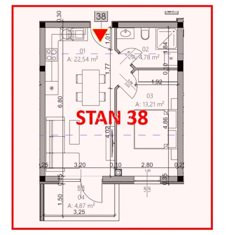 istra, pula- modern jednosoban stan 42m² s balkonom - slika 15