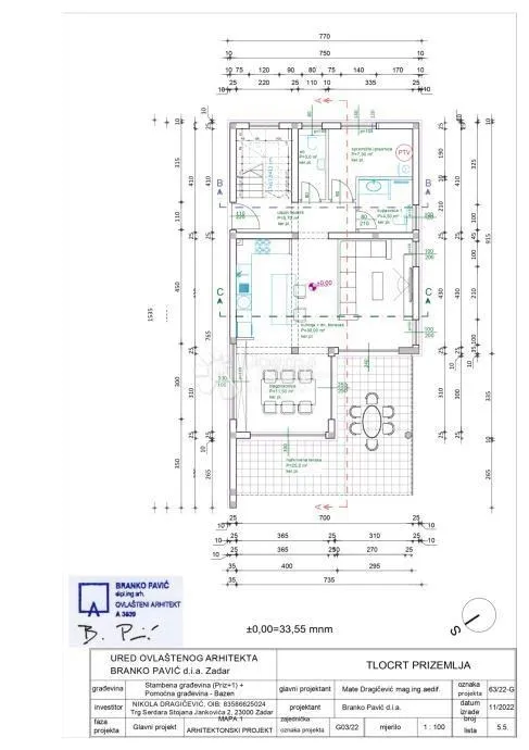 zadar, rtina - luksuzna vila s bazenom, 250 m od plaže - slika 18