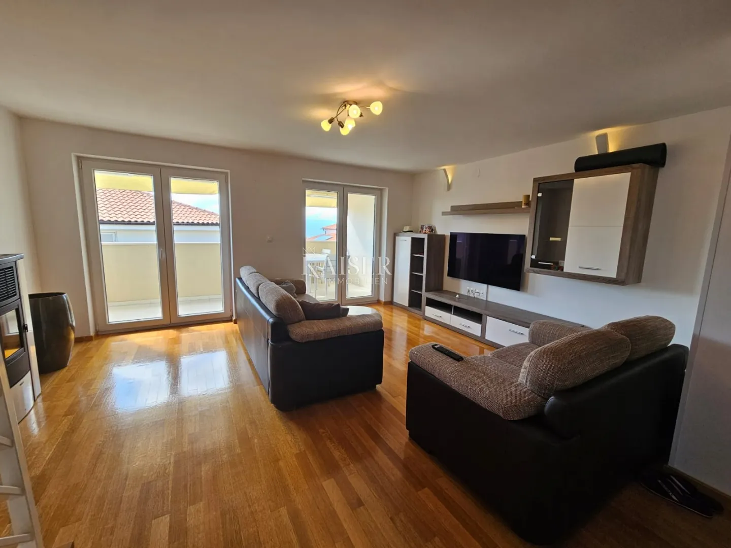 otok krk, malinska - apartman 100m2, pogled more - slika 3