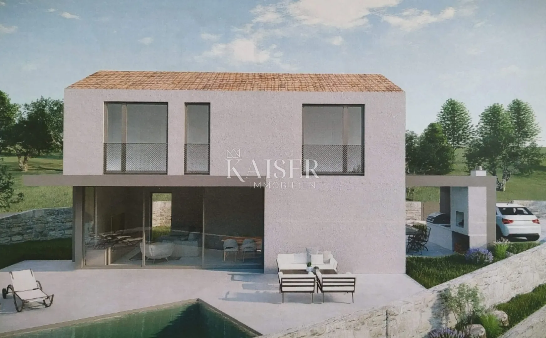 otok krk, dobrinj – građevinsko zemljište 451m2 s dozvolom - slika 7