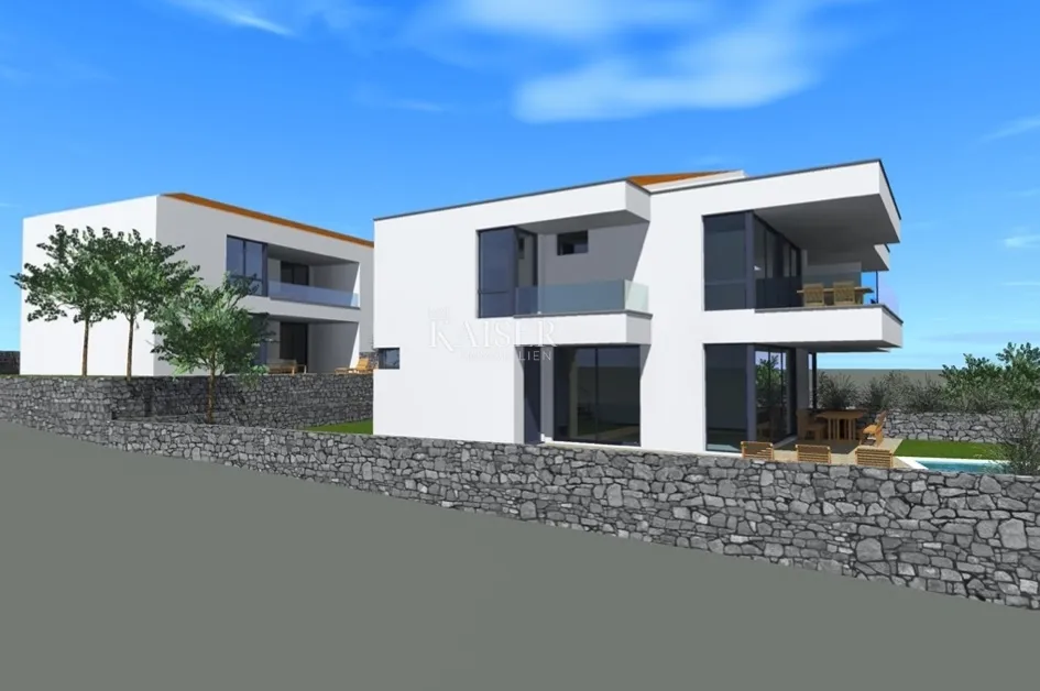 otok krk, malinska - dvojna kuća sa bazenom 156m2 - slika 21