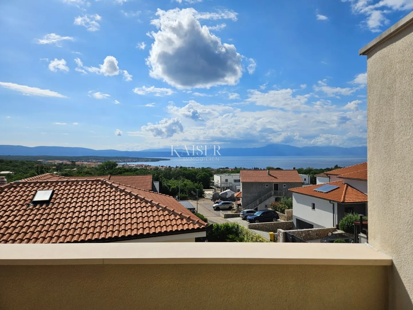 Otok Krk, Malinska - apartman 100m2, pogled more - Malinska, Malinska-Dubašnica