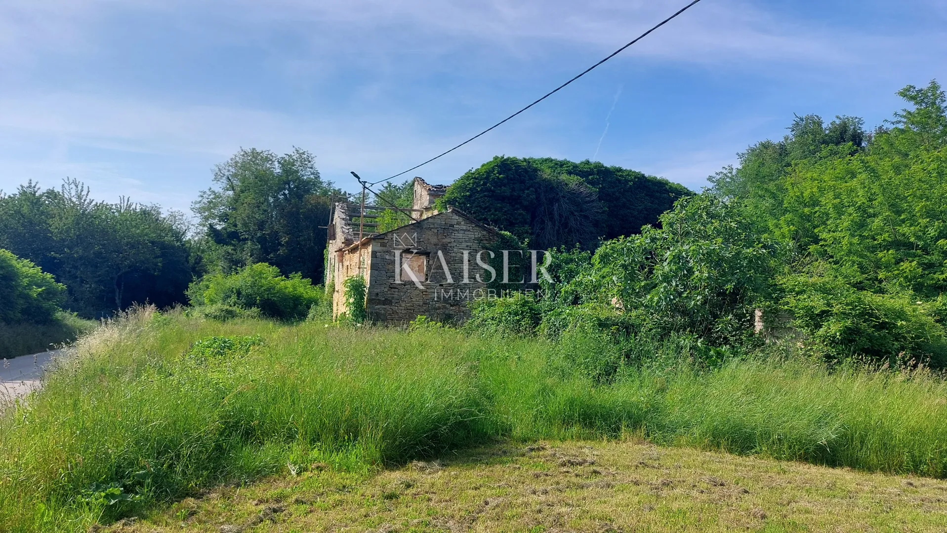 istra, grožnjan, okolica - građevinsko zemljište 1.000m2, sa ruševnim starinama - slika 6