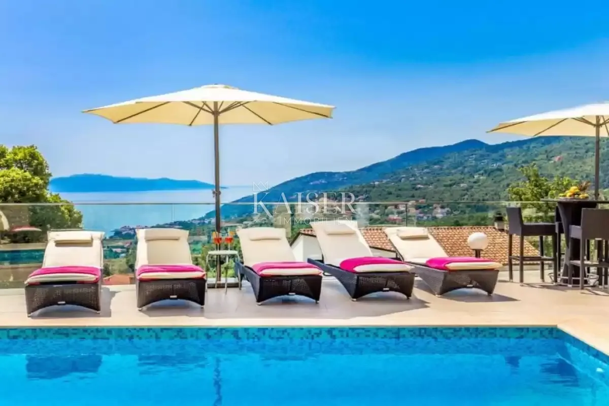 opatija, ičići - prekrasan stan 160m2 s pogledom na more - slika 2