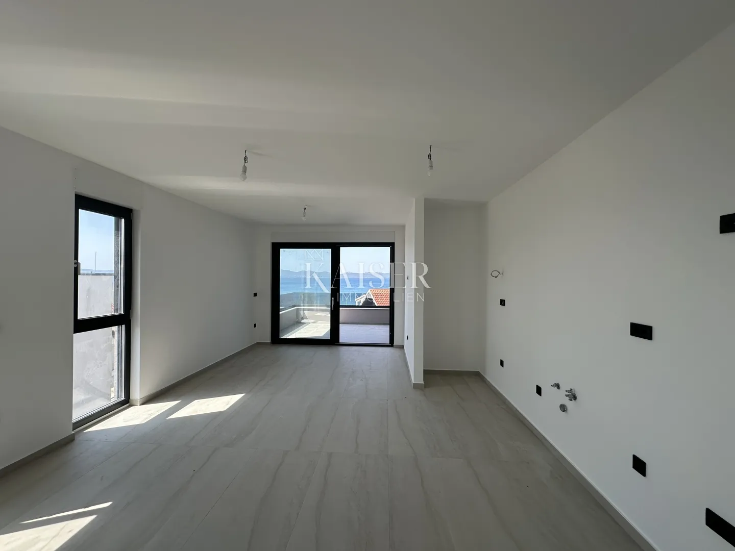 zadar, diklo, dvosobni stan 74,21 m2, pogled na more - slika 2