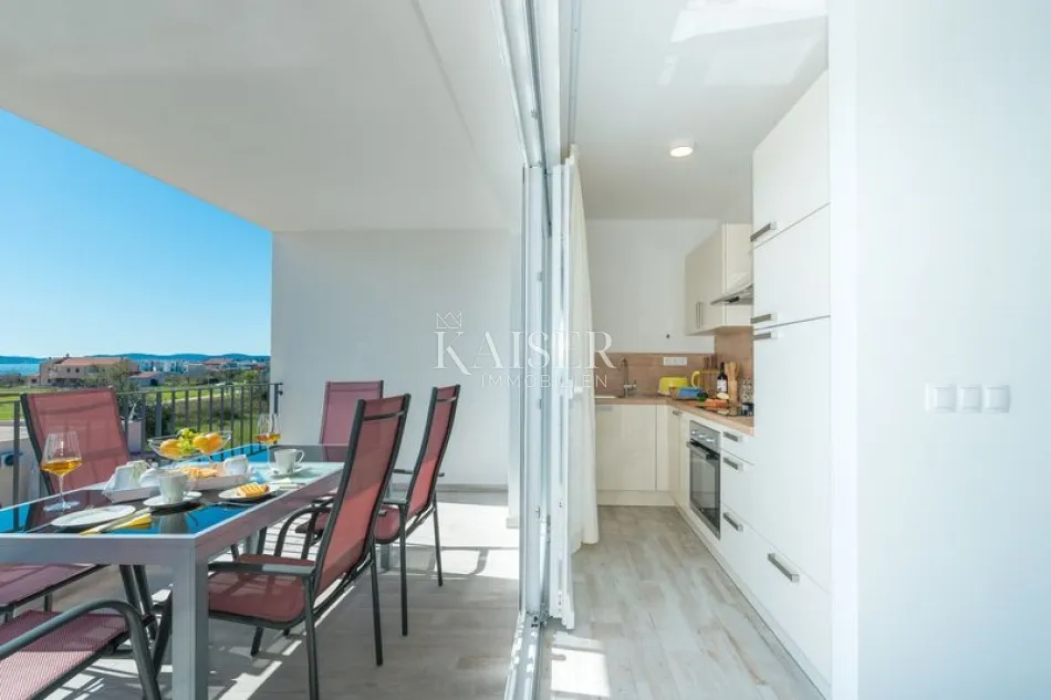 sukošan, zadar - moderan dvosoban apartman s lođom i pogledom na more - slika 39