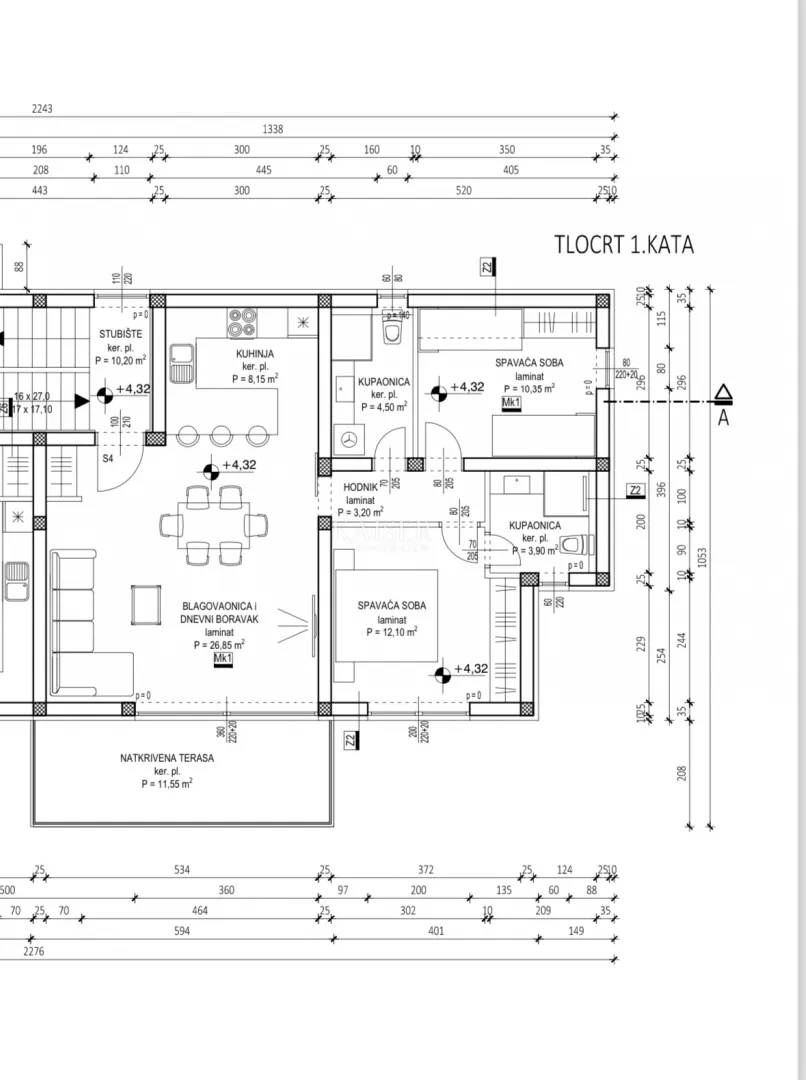 zadar, privlaka apartman novogradnja 70 m od mora - slika 22