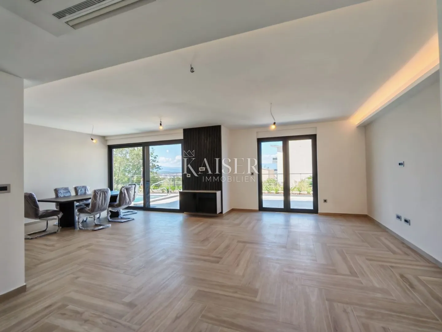 otok krk, malinska- luksuzna vila 208m2 s bazenom i pogledom na more - slika 6