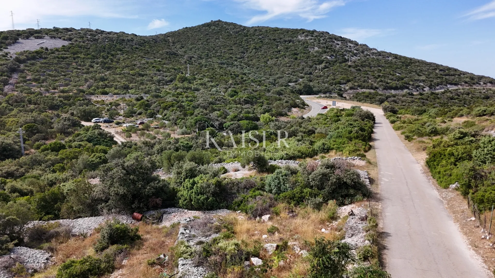 mali lošinj, ćunski - građevinsko zemljište 503 m2 s pogledom na more - slika 4