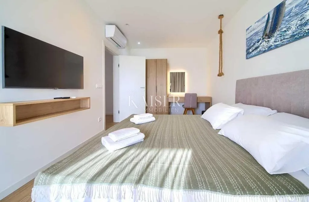 krk, okolica - luksuzna villa 199m2, pogled na more - slika 25