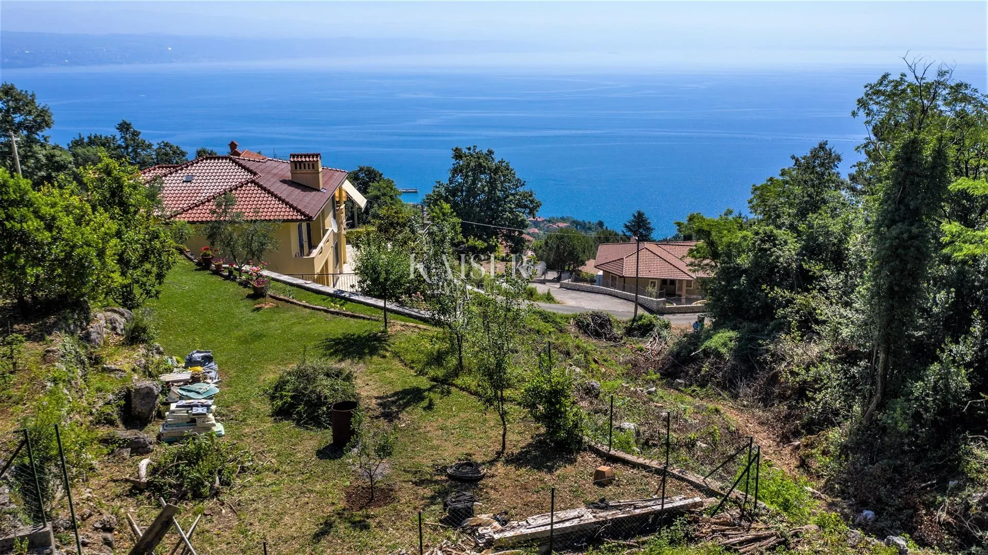 Lovran, Liganj- Zemljište sa pogledom na more - Liganj, Lovran