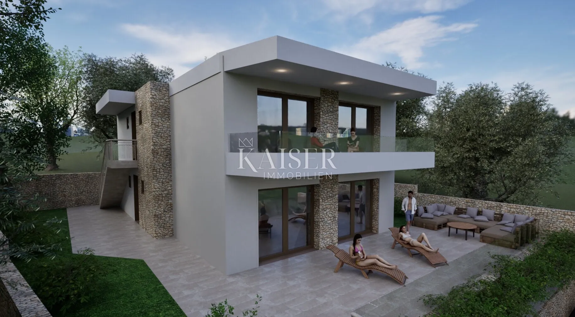 crikvenica - zemljište sa pravomoćnom dozvolom za gradnju, komunalije plaćene - slika 3