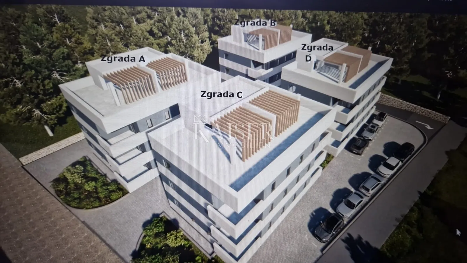 zadar, pakoštane: stan s terasom u borovoj šumi ,100m od mora - slika 3