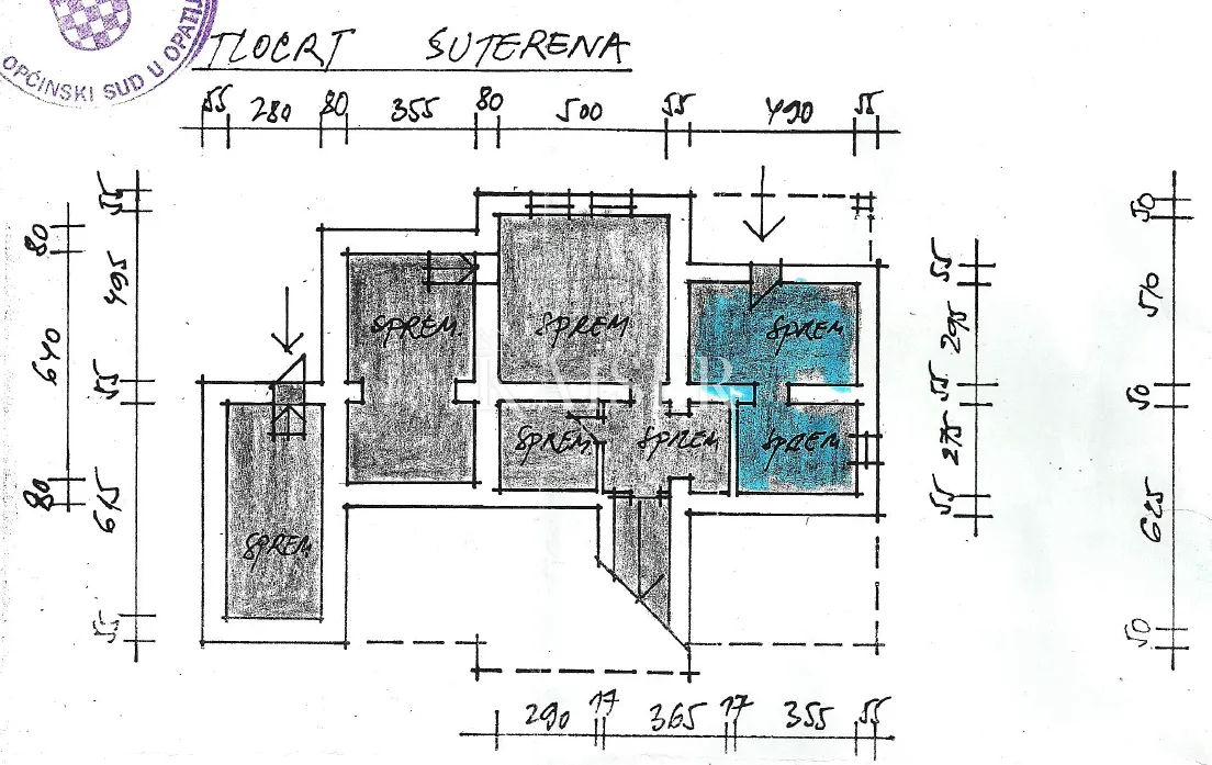 opatija – stan u austrougarskoj vili, 2. red do mora - slika 39