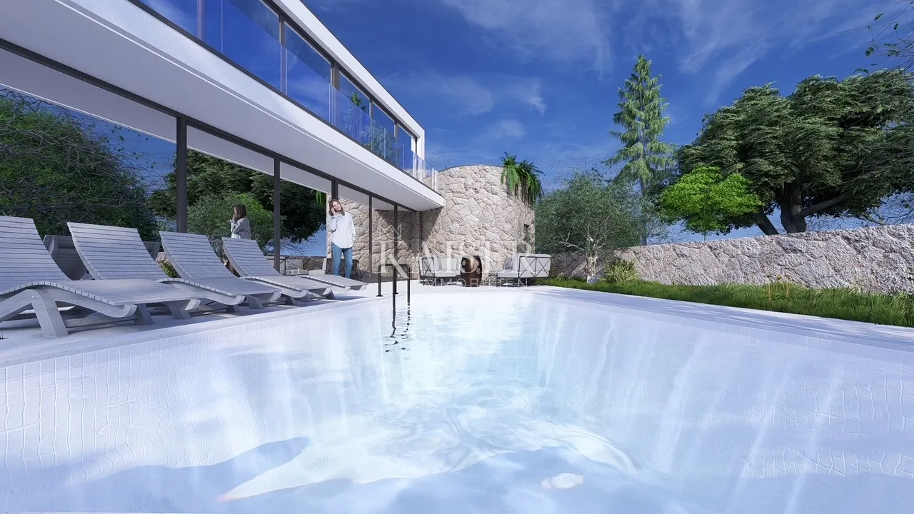 otok krk, žgaljići - građevinsko zemljište 500m2 s projektom za obiteljsku kuću - slika 6