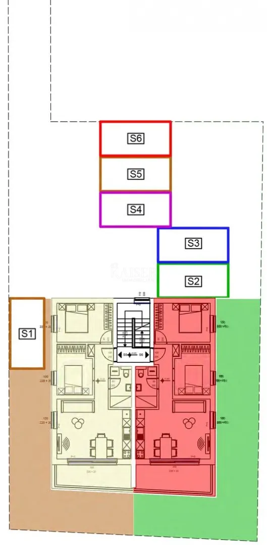 zadar, sveti filip i jakov – zgrada 2, apartman s5 s 2 spavaće sobe, krovnom terasom i panoramskim pogledom na more (138,90 m²) - slika 10
